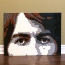 Load image into Gallery viewer, Lego Mosaic "George Harrison" by Jack Ferdman w/COA