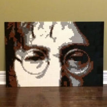 Load image into Gallery viewer, Lego Mosaic "John Lennon" by Jack Ferdman w/COA