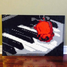 Load image into Gallery viewer, Lego Mosaic "Keys of Romance" by Jack Ferdman w/COA