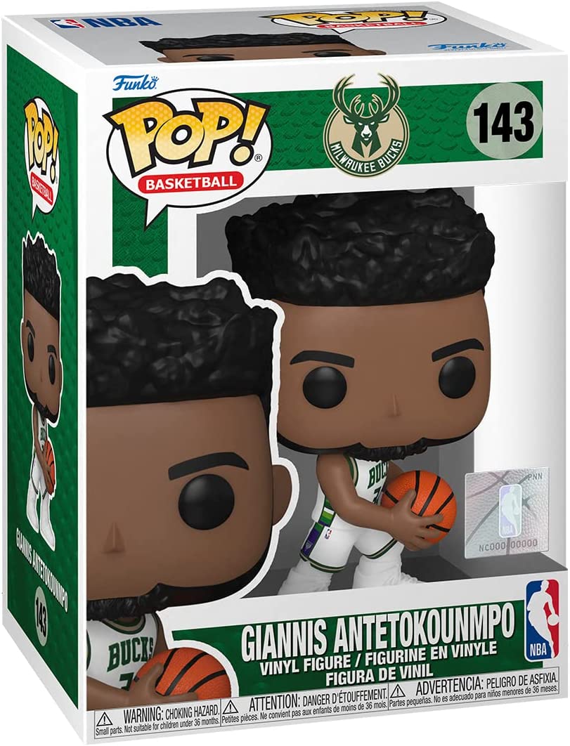 Giannis Antetokounmpo Signed Milwaukee Bucks NBA Funko Pop Doll #68