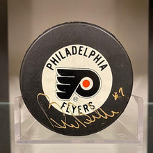 Load image into Gallery viewer, SIGNED Bill Barber (Philadelphia Flyers) Hockey Puck (w/COA)