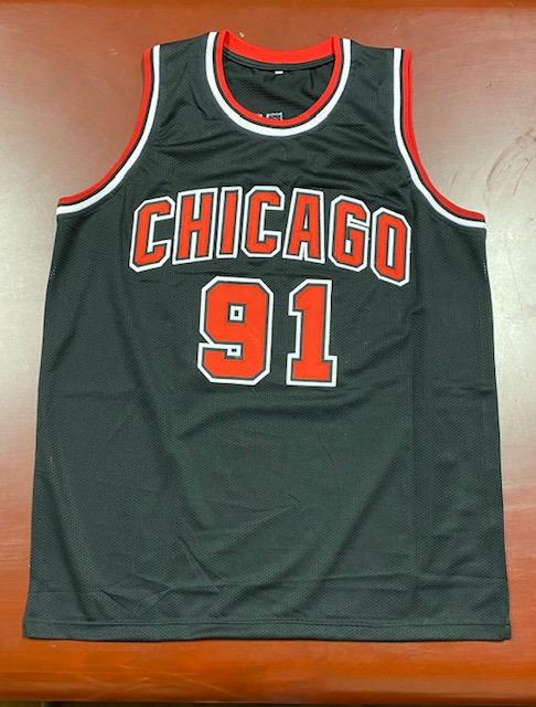 Dennis Rodman Signed Chicago Bulls Jersey. Basketball, Lot #42121