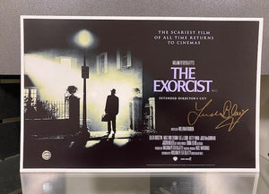SIGNED 17" x 11" The Exorcist Poster by Linda Blair w/COA