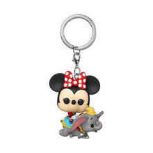 Load image into Gallery viewer, POCKET FUNKO KEYCHAIN: DUMBO THE FLYING ELEPHANT W/MINNIE