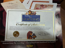Load image into Gallery viewer, THE LION KING EXCLUSIVE DELUXE LIMITED EDITION BOX SET w/COA