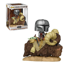 Load image into Gallery viewer, The Mandalorian and The Child on Bantha Large Funko Pop #416