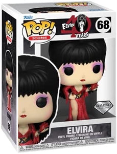 Elvira - 40th Anniversary Diamond Glitter Funko Pop #68