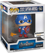 Load image into Gallery viewer, Avengers Assemble: Captain America (AMAZON EXCLUSIVE) DELUXE Funko Pop #589
