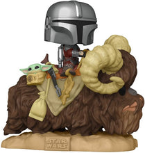 Load image into Gallery viewer, The Mandalorian and The Child on Bantha Large Funko Pop #416