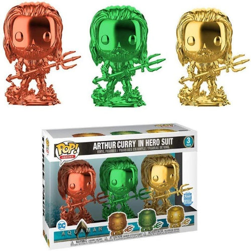 Arthur Curry (Aquaman) in Hero Suit 3-Pack  Funko Pop