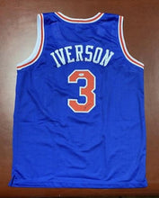 Load image into Gallery viewer, SIGNED Allen Iverson (Philadelphia 76ers) Basketball Jersey (w/COA)