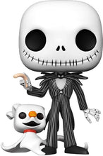 Load image into Gallery viewer, Jack Skellington w/Zero (Nightmare Before Christmas) Extra Large 10" Funko Pop #809