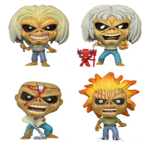 Iron Maiden COMPLETE SET of 4 Funko Pops