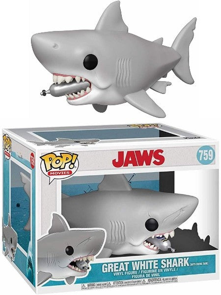 Great White Shark w/diving tank (Jaws) Funko Pop #759