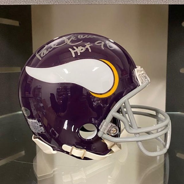 SIGNED Paul Krause (Minnesota Vikings) Mini-Helmet w/COA