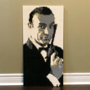Lego Mosaic "James Bond" by Jack Ferdman w/COA