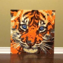 Load image into Gallery viewer, Lego Mosaic &quot;Tiger Cub&quot; by Jack Ferdman w/COA