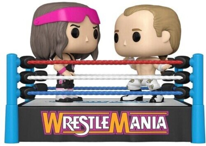 Brett Hart vs. Shawn Michaels in Wrestling Ring - Moment (WWE) Large Funko Pop