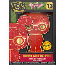 Large Enamel Funko Pop! Pin: A Christmas Story - Ralphie in Bunny Suit (#13) LIMITED EDITION CHASE