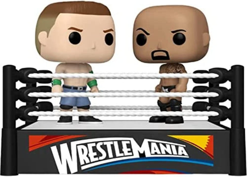 Cena vs. Rock in Wrestling Ring - Moment (WWE) Large Funko Pop 2-Pack