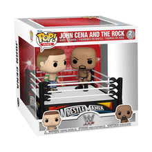 Load image into Gallery viewer, Cena vs. Rock in Wrestling Ring - Moment (WWE) Large Funko Pop 2-Pack