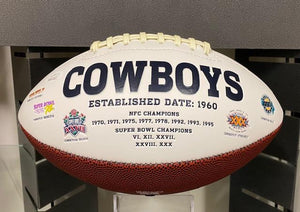 SIGNED Tony Dorsett (Dallas Cowboys) Full Sized Football w/COA