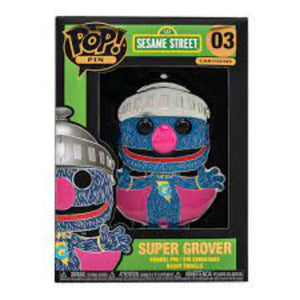 Large Enamel Funko Pop! Pin: Sesame Street - Super Grover #03