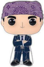 Load image into Gallery viewer, Large Enamel Funko Pop! Pin: The Office - Prison Mike #10 CHASE