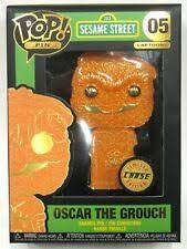 Large Enamel Funko Pop! Pin: Sesame Street - Oscar the Grouch #05 CHASE