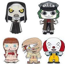 Load image into Gallery viewer, Large Enamel Funko Pop! Pin: Horror - Pennywise w/Wig #05 CHASE