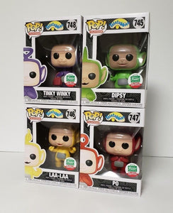 Teletubbies SET OF FOUR Limited Edition Funko Pops