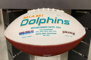 SIGNED Bob Griese (Miami Dolphins) Full Sized Football w/COA