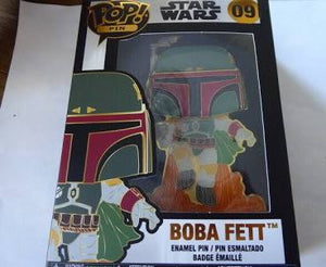 Large Enamel Funko Pop! Pin: Star Wars - Boba Fett #09