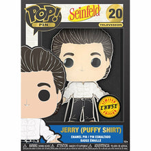 Load image into Gallery viewer, Large Enamel Funko Pop! Pin: Seinfeld - Jerry (Puffy Shirt) #20 LIMITED EDITION CHASE