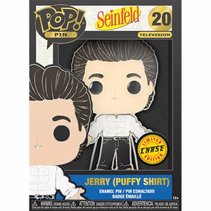 Large Enamel Funko Pop! Pin: Seinfeld - Jerry (Puffy Shirt) #20 LIMITED EDITION CHASE