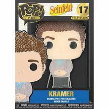 Load image into Gallery viewer, Large Enamel Funko Pop! Pin: Seinfeld - Kramer #17
