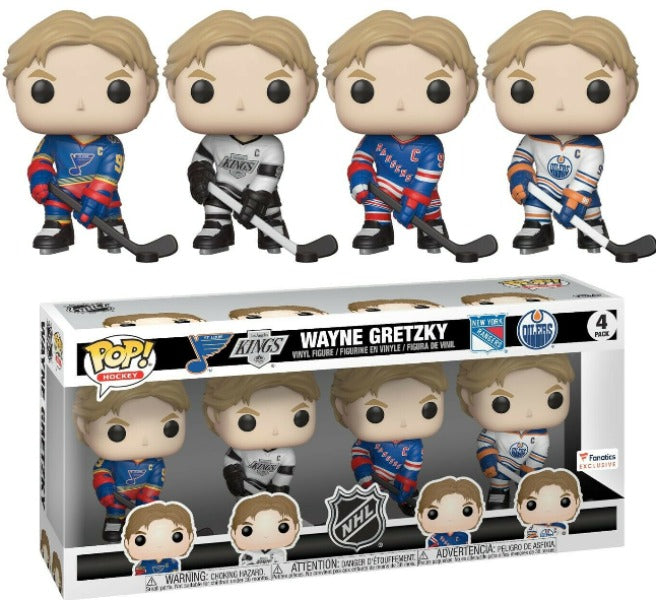 Wayne Gretzky 4-PACK Special Edition Funko Pops
