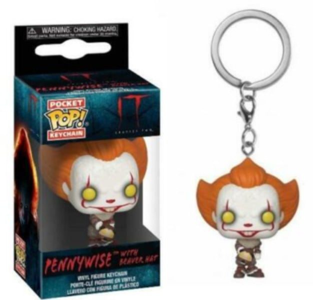 POCKET FUNKO KEYCHAIN: Pennywise w/Beaver Hat - It: Chapter 2