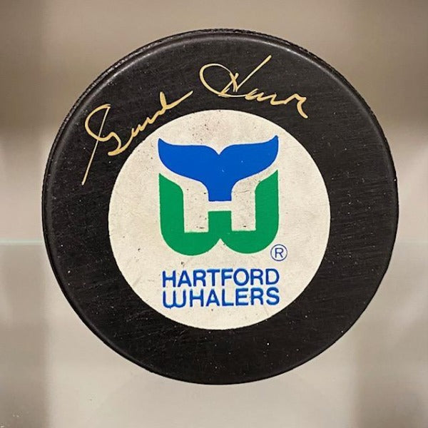 SIGNED Gordie Howe (Hartford Whalers) Hockey Puck (w/COA)