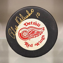 Load image into Gallery viewer, SIGNED Alex Delvecchio (Detroit Red Wings) Puck (w/COA)