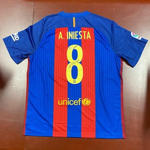 SIGNED Andres Iniesta (Barcelona) Soccer Jersey (w/COA)