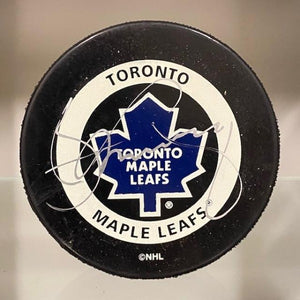 SIGNED Borje Salming (Toronto Maples Leafs) Puck (w/COA)