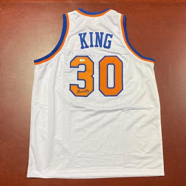 SIGNED Bernard King (New York Knicks) Basketball Jersey (w/COA)