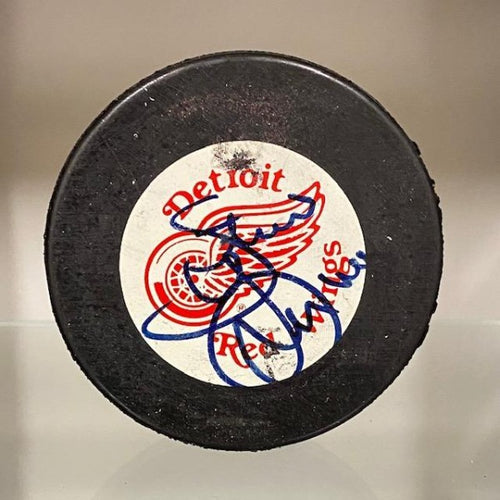 SIGNED Steve Yzerman (Detroit Red Wings) Puck (w/COA)