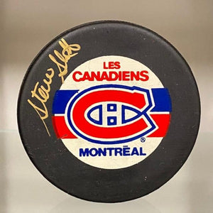 SIGNED Steve Shutt (Montreal Canadiens) Hockey Puck (w/COA)