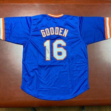 Load image into Gallery viewer, SIGNED Dwight &quot;Doc&quot; Gooden (New York Mets) Baseball Jersey (w/COA Hologram)