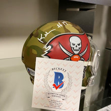 Load image into Gallery viewer, SIGNED Keyshawn Johnson (Tampa Bay Buccaneers) Camo Mini-Helmet w/COA