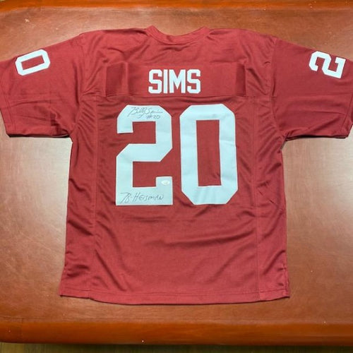 SIGNED Billy Sims (Oklahoma Sooners) College FootballJersey w/COA