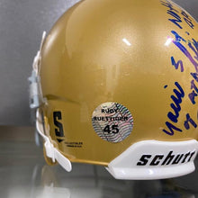 Load image into Gallery viewer, SIGNED Rudy Ruettiger (Notre Dame) Mini-Helmet w/COA and Hologram