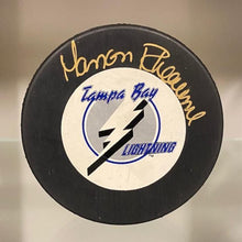Load image into Gallery viewer, SIGNED Manon Rheaume (Tampa Bay Lightening) Puck (w/COA)